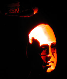 A picture of the Dick Cheney Pumpkin
