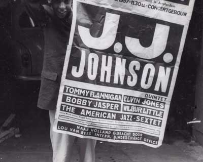 j.j. johnson poster for 1957 Dutch concert