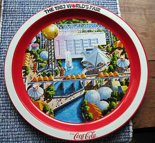 Worlds Fair Commemorative Tray