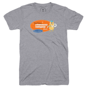 The Commander Trombone Soda t-shirt!